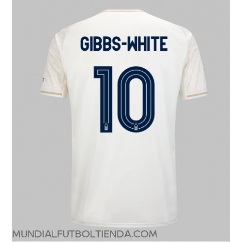 Camiseta Nottingham Forest Morgan Gibbs-White #10 Segunda Equipación Replica 2025-26 mangas cortas